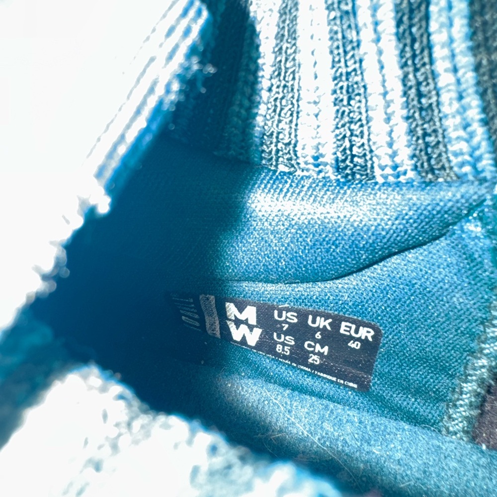 NOBULL Knit Runner shoes in the deep teal color Woman’s 8.5 Men 7 - Picture 6 of 8